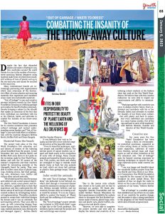 Sunday Observer about "Out of Garbage"